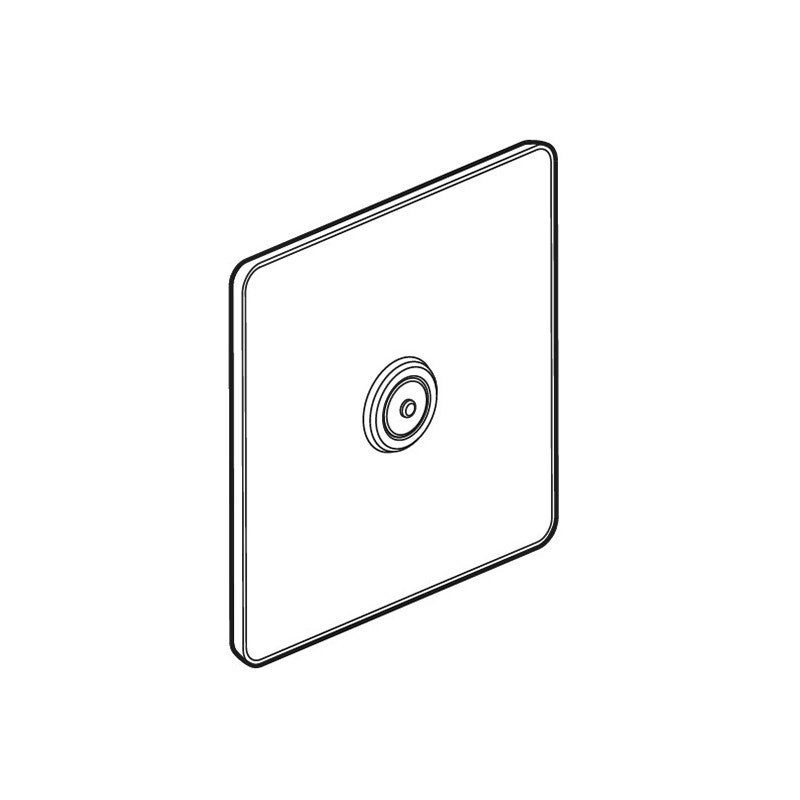 LEGRAND - Cord Outlet Synergy Sleek, 1 Gang, Glossy Gold