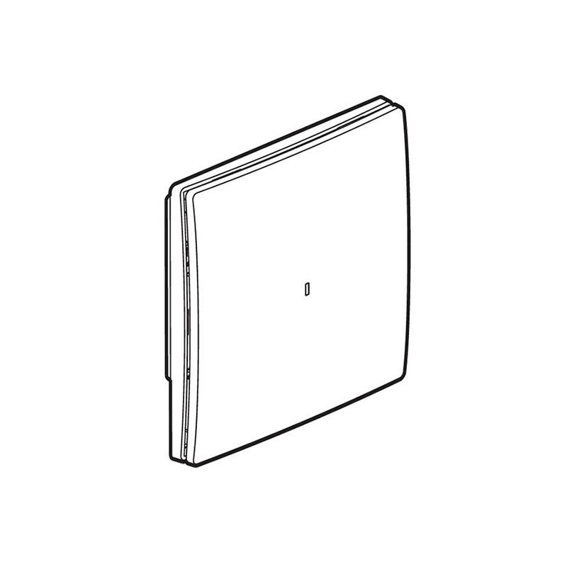 LEGRAND - Wired Light Switch Mallia Senses, 1 Gang without Neutral, Matt Black