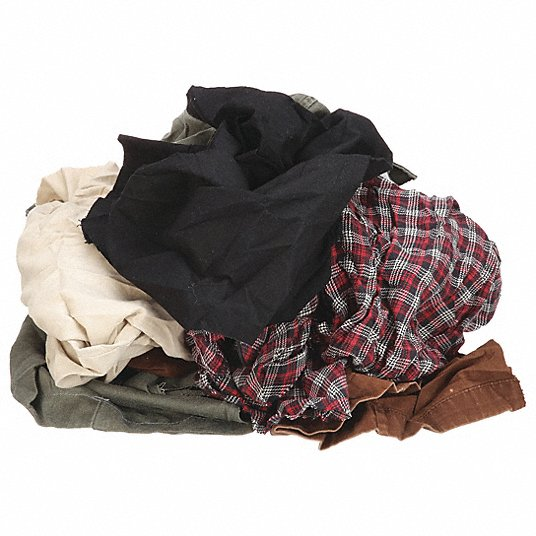 Cloth Rag: General Purpose Cleaning, Cotton, mixed Colors, 11 kg