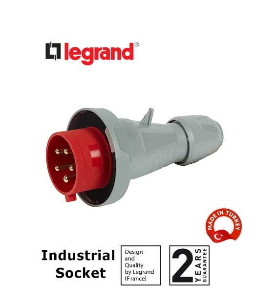 LEGRAND - Straight Plug P17, IP66/67, 380/415 V~, 32 A, 3P+N+E