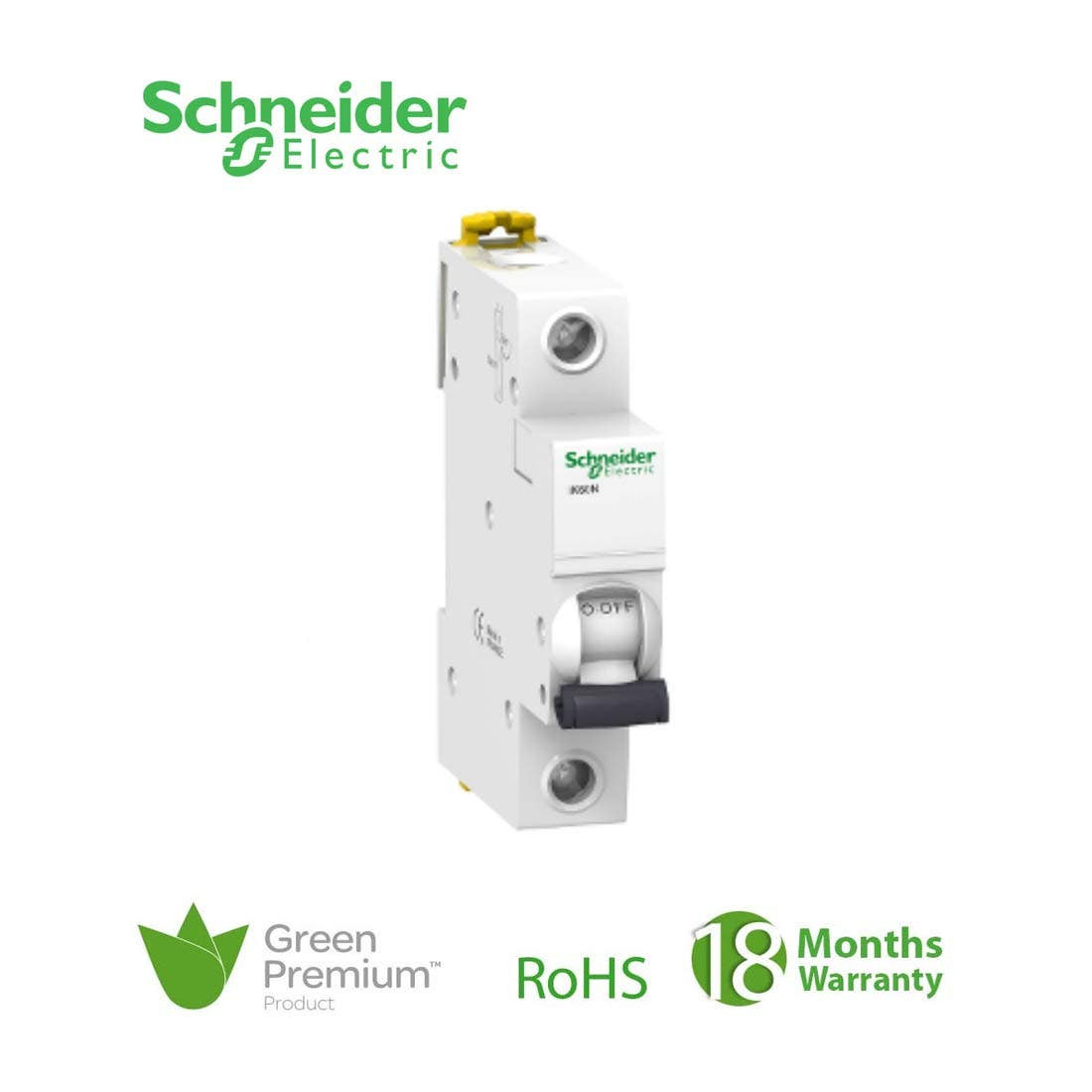 SCHNEIDER - MCB Breaker, Acti9 iK60N, 1P, 32A, C curve