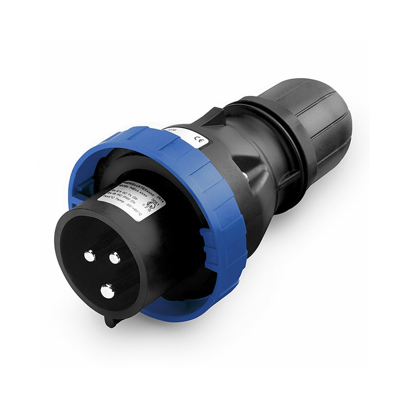 SCAME - Industrial Plug, 32A, 2P+E, 6h, IP66/IP67, 200-250V, 50Hz, 60Hz, II 2GD, Screw Terminals, Low Temperature [-50°C]
