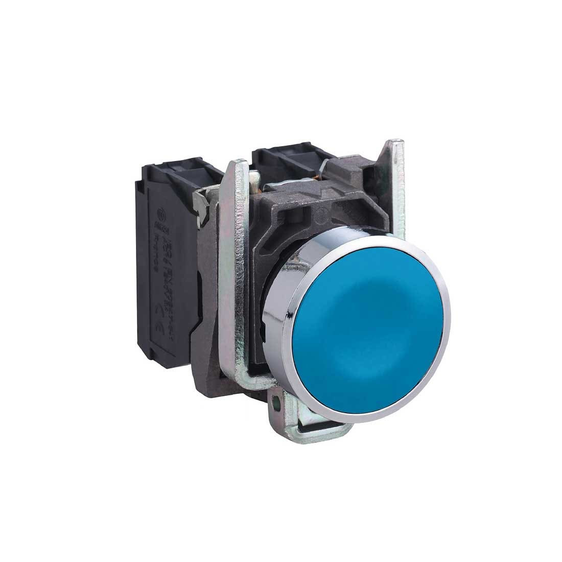 SCHNEIDER - Blue Flush Complete Pushbutton ˜22 Spring Return 1No "Unmarked"