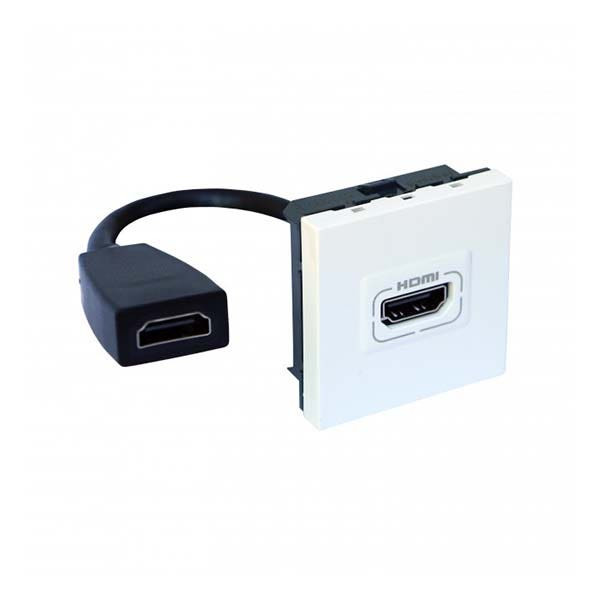 LEGRAND - HDMI Socket Arteor, Preconnected, 2 Modules, White