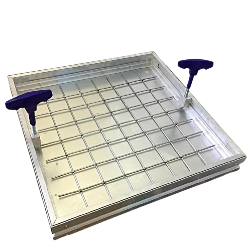 Rabetal- Manhole Cover- Aluminum-70x70 -5cm- Silver