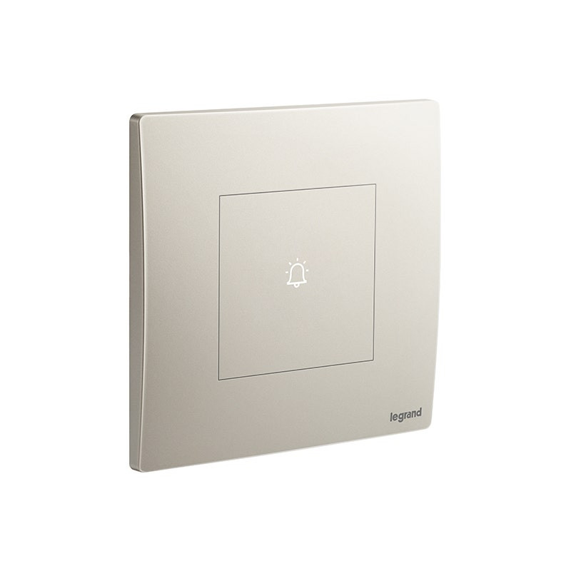 LEGRAND - Touch Bell Push Button Mallia Senses, 1 Gang, 6A, 240V, 200W, Champagne