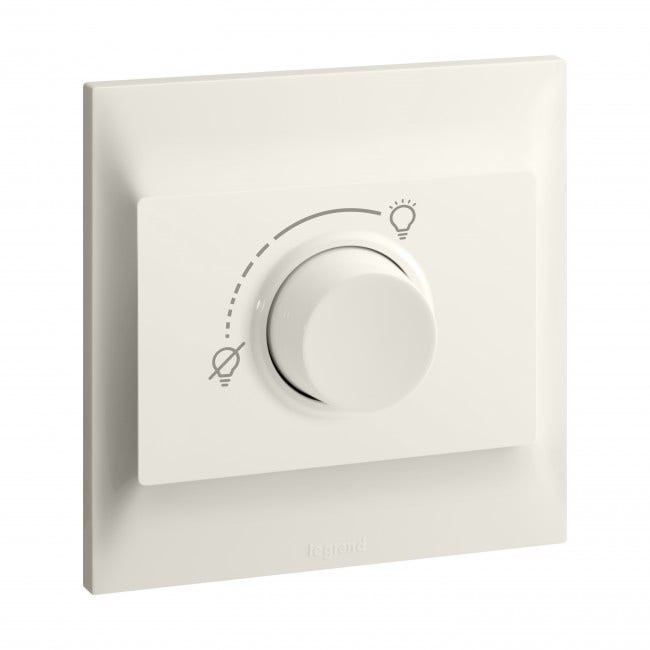 LEGRAND - Dimmer Belanko S - 300 W RLC + LED dimmer for all types of lamps - Ivory