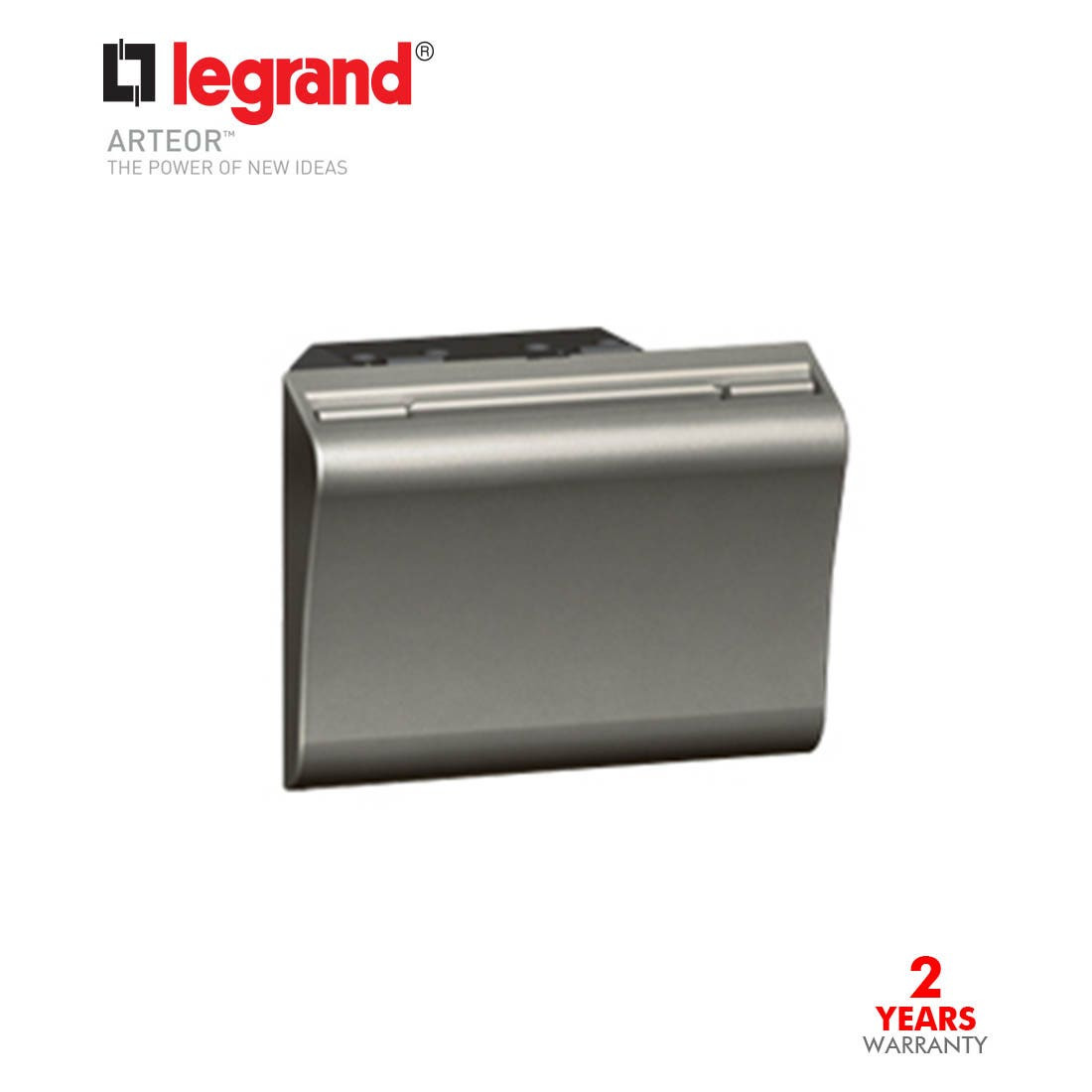 LEGRAND - Key Card Switch (RFID) 2Mod, Magnesium Arteor