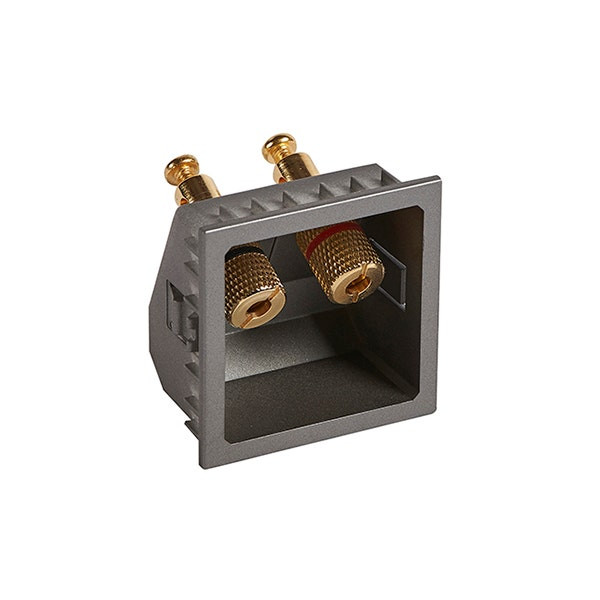 LEGRAND - Home Theater Loudspeaker Socket Arteor, 2 Connectors, Square, Magnesium