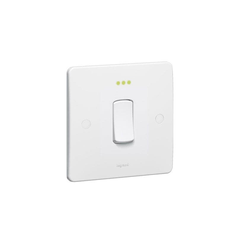 LEGRAND - Single Pole Switch Synergy, 1 Gang, Intermediate, 10 AX, 250 V~, White