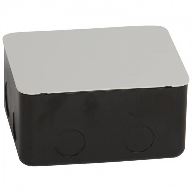 Metal mounting boxes (4 units) for installation in concrete floors