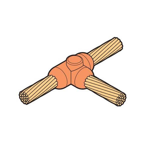 BAHRA EARTHING - Mould "T" Connection, 16-16 Sq.mm, Cable to Cable