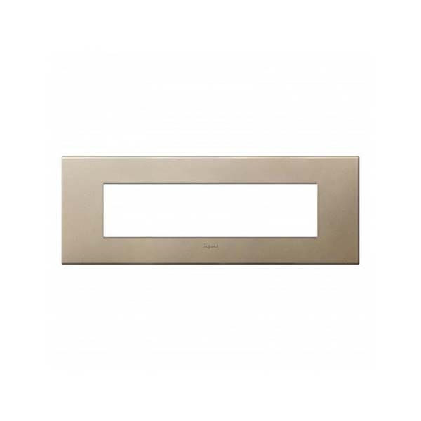 LEGRAND - Plate Arteor, BS, Square, 8 Modules, Champagne