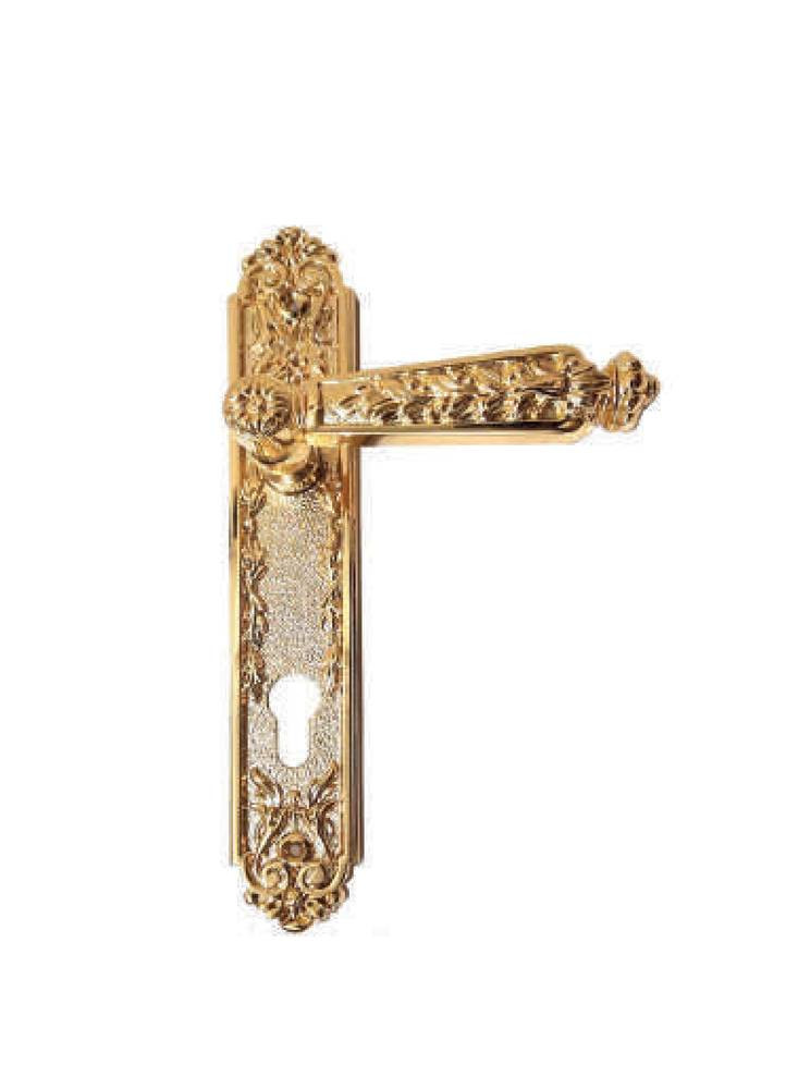 Kali 1210 Door Handle, Shiny Gold