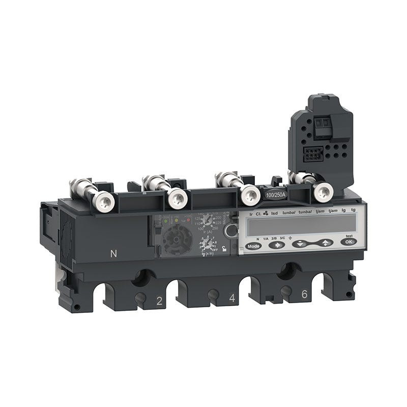 SCHNEIDER - Trip Unit MicroLogic 6.2 E for ComPacT NSX 160/250 Circuit Breakers, Electronic, 160A, 4P 4D