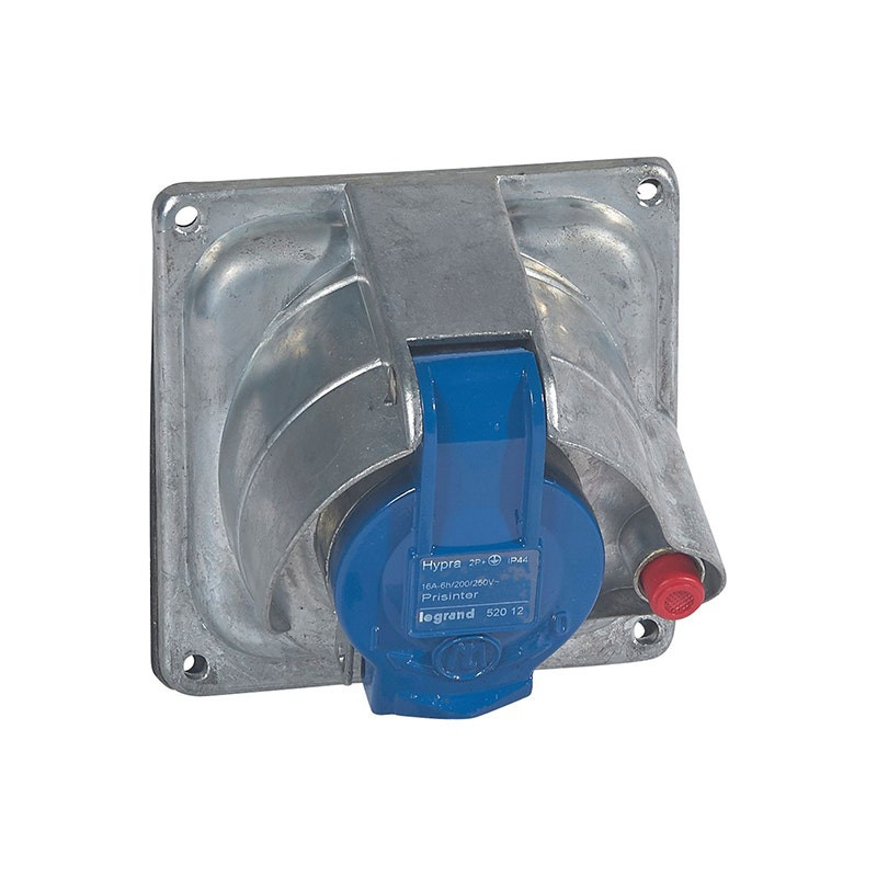 LEGRAND - Socket Prisinter Hypra, Panel Mounting, IP44/55, 16A, 200/250V~, 2P+E, Metal