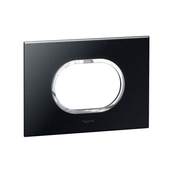 LEGRAND - Plate Arteor, Italian/US Standard, Round, 3 Modules, Graphite