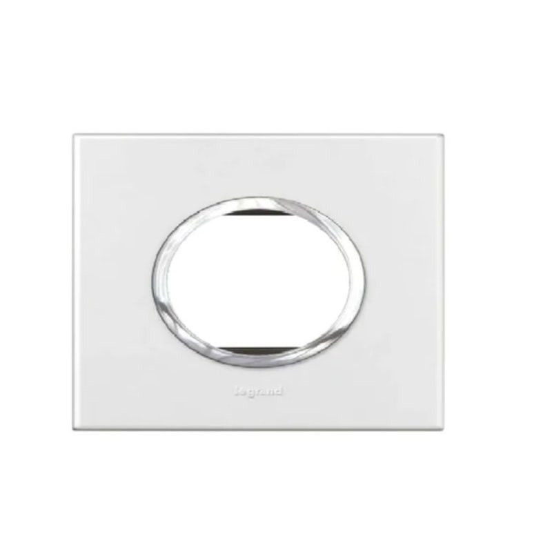 LEGRAND - Cover Plate with Frame Arteor, Indian , 2 Modules, Round, White
