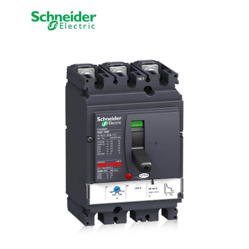 SCHNEIDER - MCCB Breaker, ComPact NSX160F, 3P 3d, 36kA at 415 VAC, TMD Trip Unit 80A