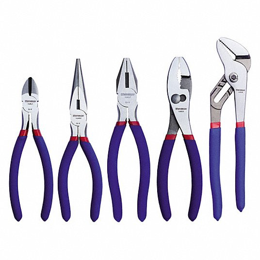 Plier Set, 5 Pliers, Manual