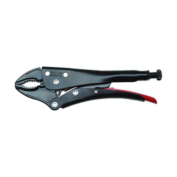PROTO - Locking Curved Jaw Pliers with Cutter, 5-1/2"