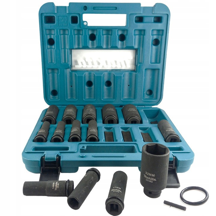 14 Piece Metric Deep Impact Socket Set, 1/2 inch Square Drive