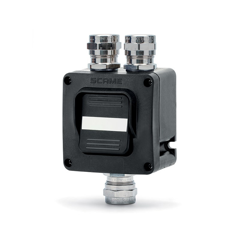SCAME - Single Pole 2-Way Switch, 16AX, 1xM20+2xM20, IK07, II 2GD