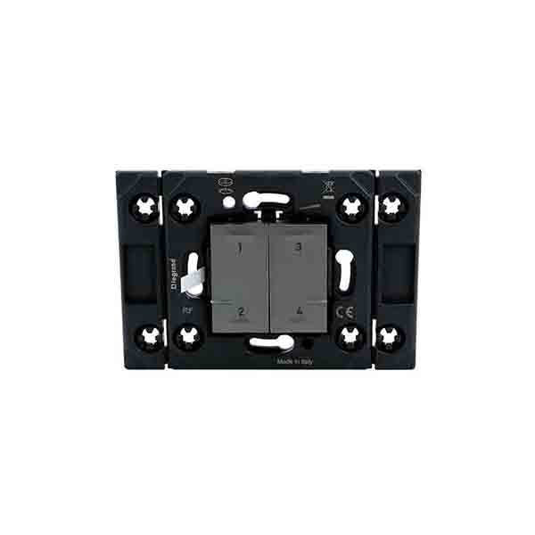 LEGRAND - Wireless 4 Additional Scenes Control Switch Arteor, Magnesium