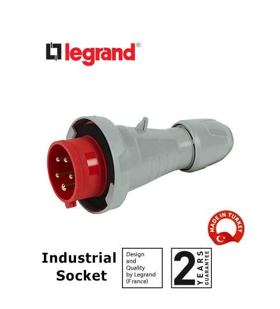 LEGRAND - Straight Plug P17, IP66/67, 380/415 V~, 16 A, 3P+N+E