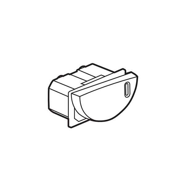 LEGRAND - 2-Way Push-Button Arteor, with Locator, Round, 1 Left Module,White