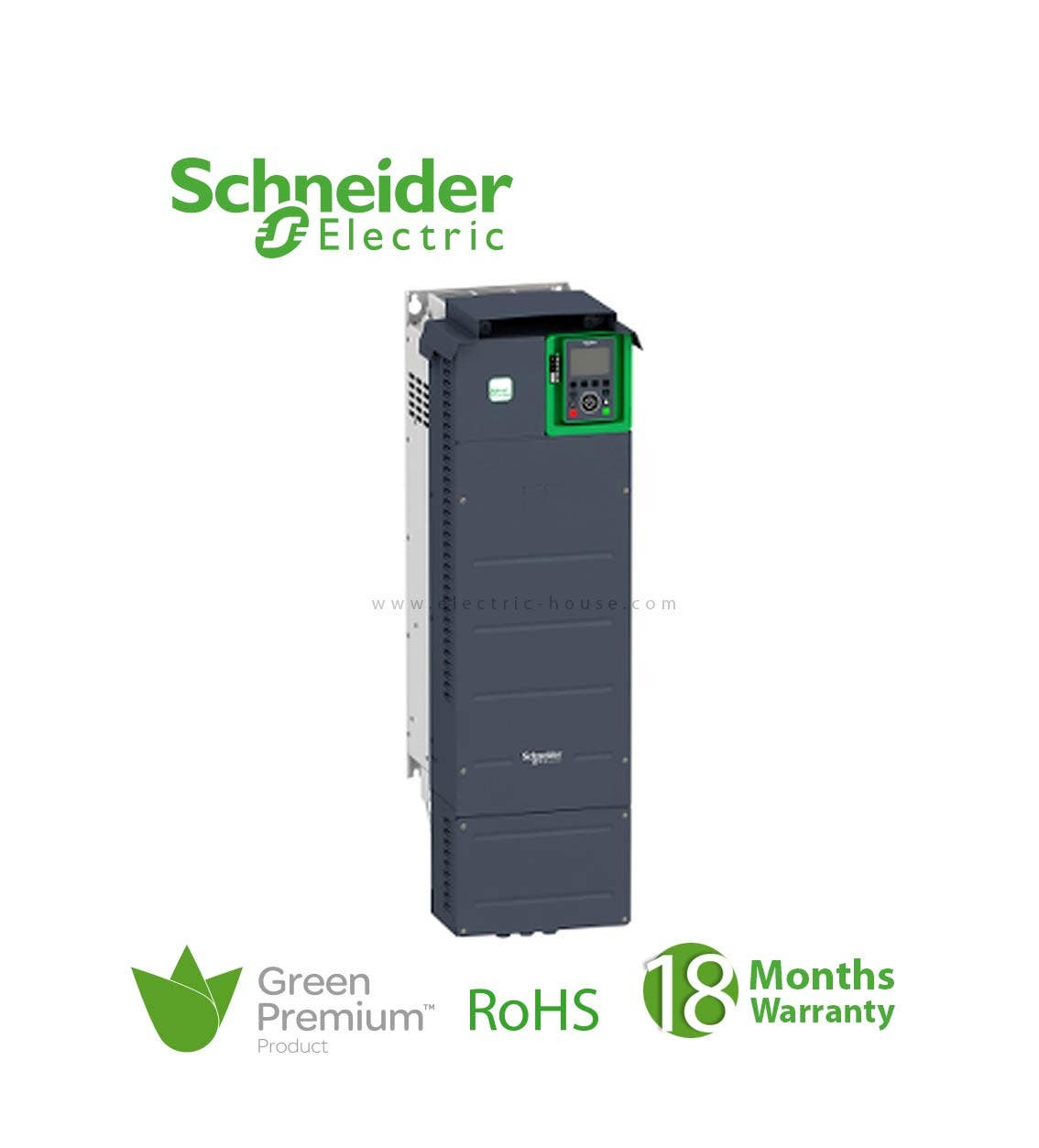 SCHNEIDER - Variable Speed Drive ATV630, 55Kw/75Hp, 380-480V, IP21/Ul Type 1