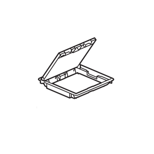 LEGRAND - Beige Cover RAL 1019 with Rigid Cable Exits, 4-Compartment