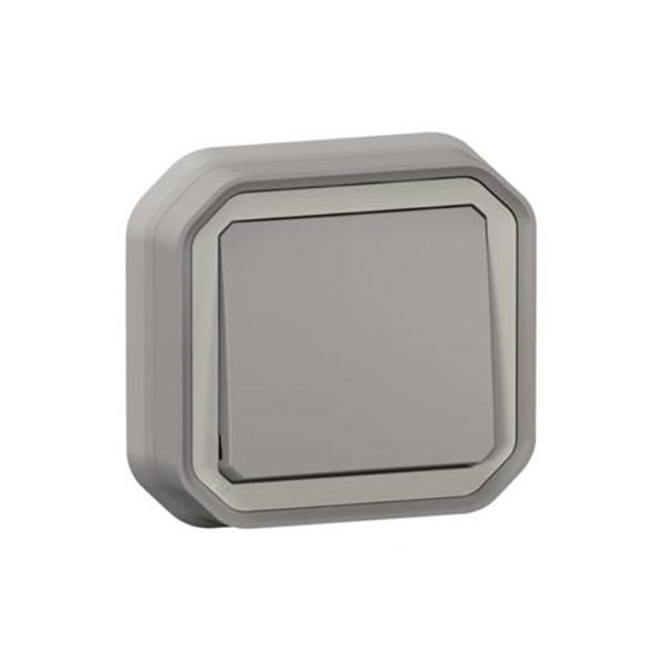 LEGRAND - Switch Plexo, IP55, 1 Gang, 2 Way, 10A, Flush Mounting, Grey