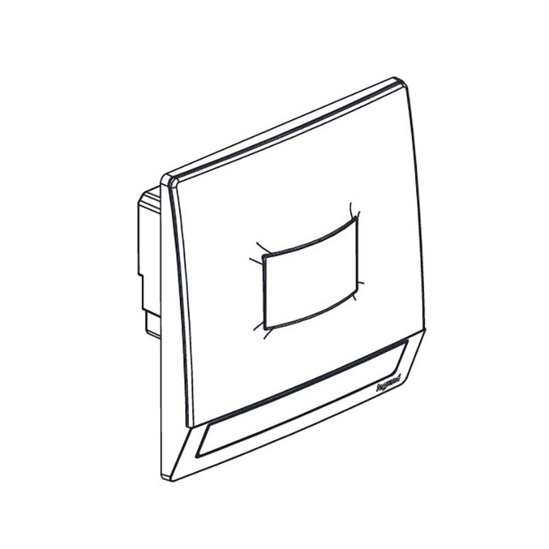 LEGRAND - Step Light with Motion Detector Mallia Senses, 1 Gang, 100-250V, 230V, Brushed Aluminium