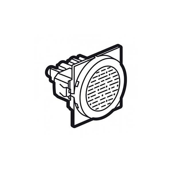 LEGRAND - Buzzer Arteor, Round, 2 Modules, Magnesium