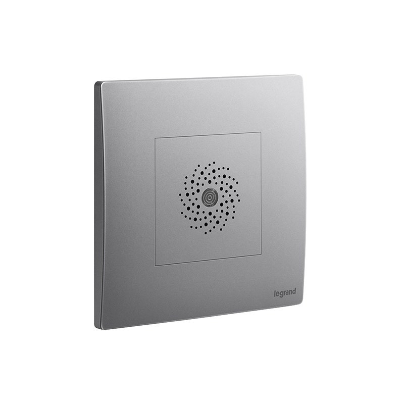 LEGRAND - Sound Light Detector Mallia Senses, without Neutral, 1 Gang, 200W, Dark Silver