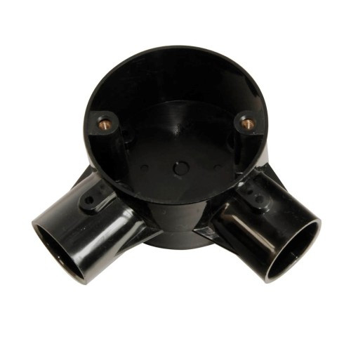 Ega Y Wire Collection Box - 2 Lines - Size 25 mm - Black