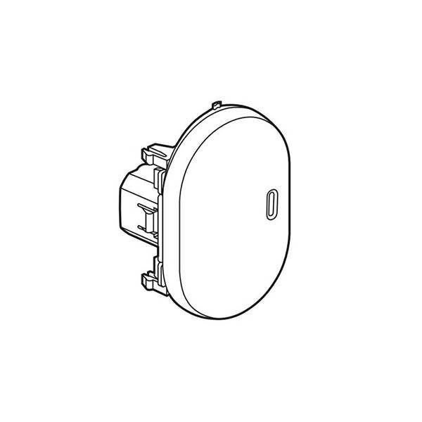 LEGRAND - 2-Way Switch Arteor, with Locator, 16A, Round, 3 Modules, Magnesium