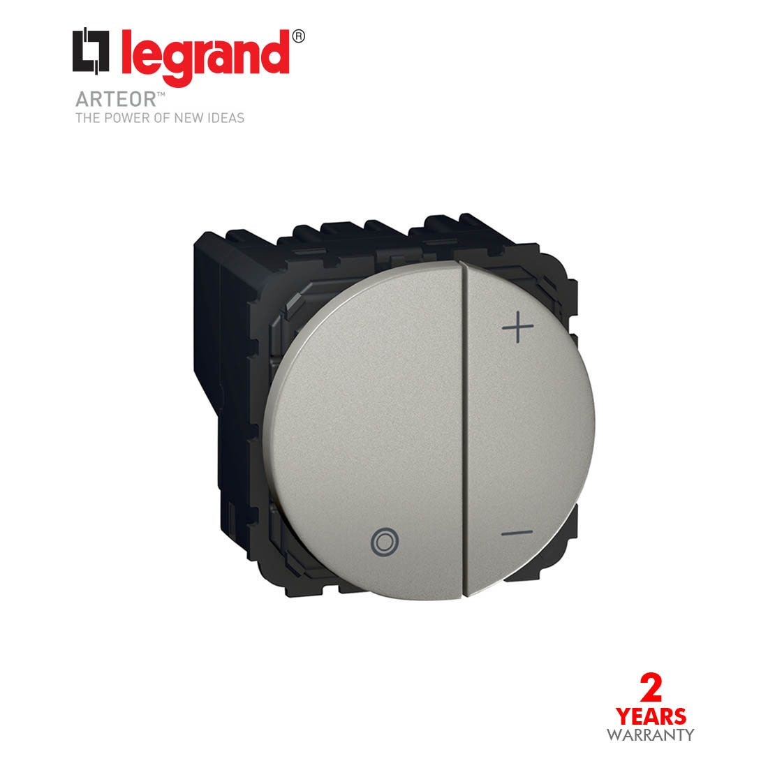 LEGRAND - Dimmer Pb Universal 2Wire 2Mod Round, Magnes Arteor