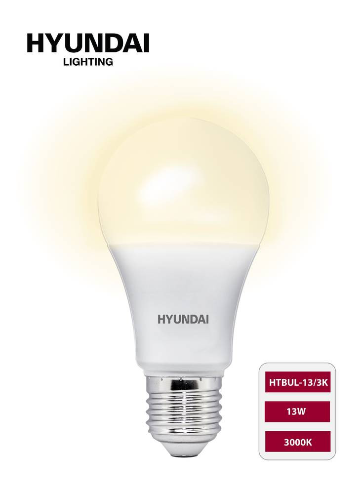 Hyundai HTBUL Filament Bulb E27 Base - 3000K Yellow Light (13W)