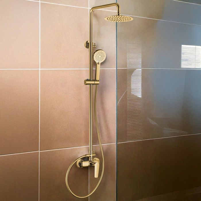 Shower Column RIO Art#UG21EG with shower mixer - Gold