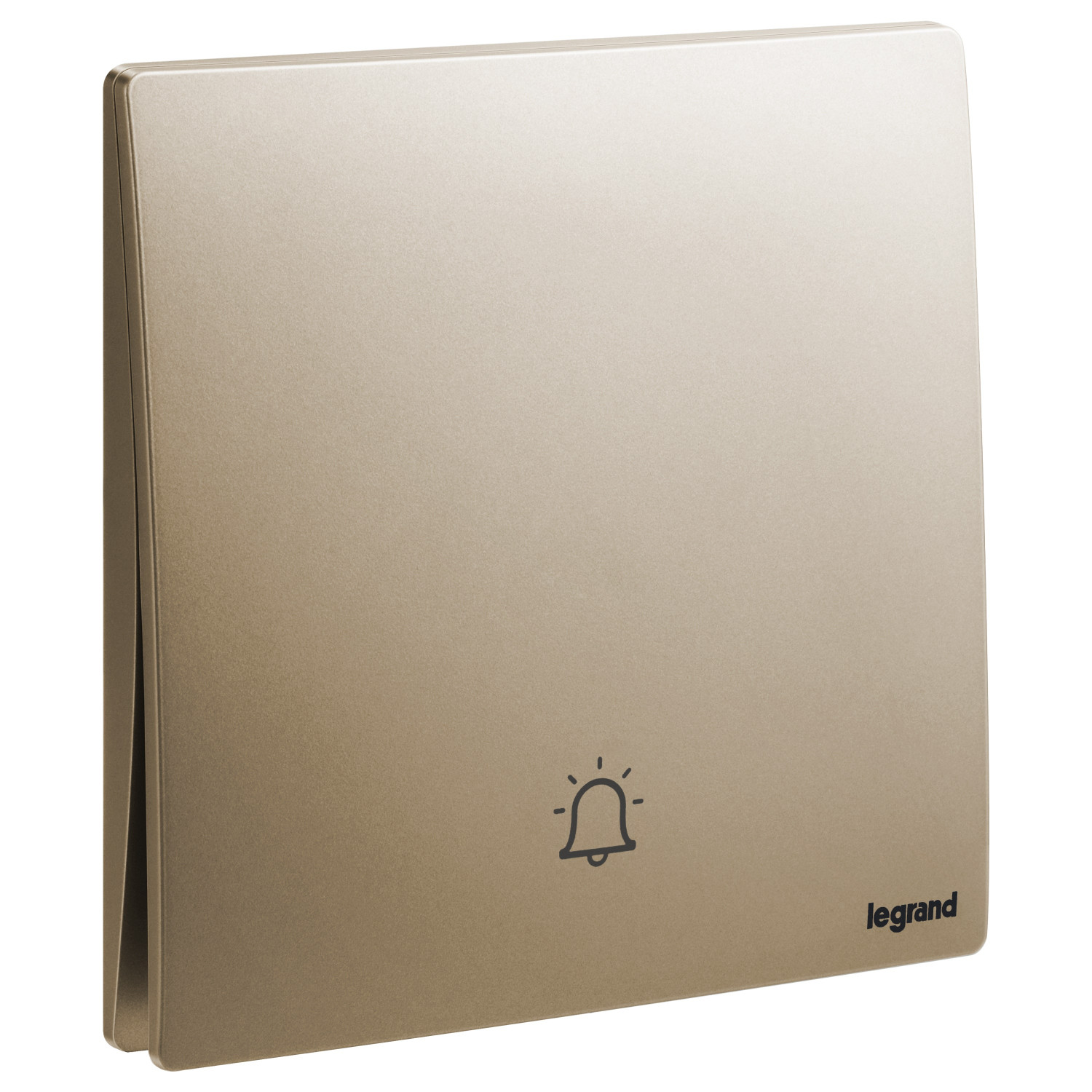 LEGRAND - Push-Button Mallia, N/O Contact with Bell Symbol, 1 Gang, 10 A, 250 V~, Dark Bronze