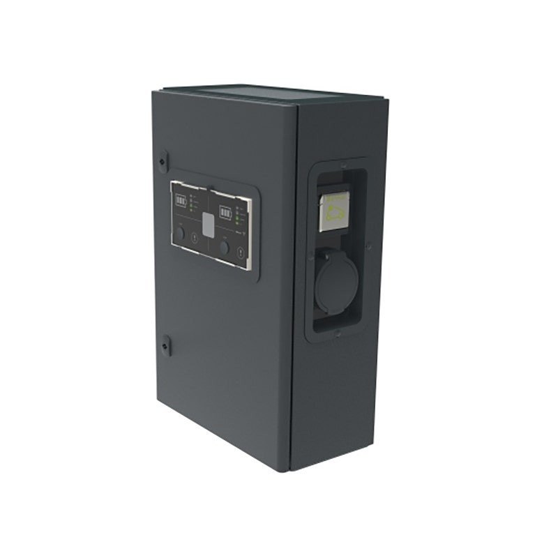 ليجراند - محطة شحن Premium Metal Three-Phase Green'Up، IP55، IK10، وضع 2 و 3، 22kW، 32A، لسيارتين كهربائيتين