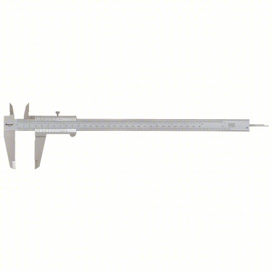 4-Way Vernier Caliper, 0 inch to 12 inch / 0 mm to 300 mm Range, 1 1/2 inch Jaw Depth