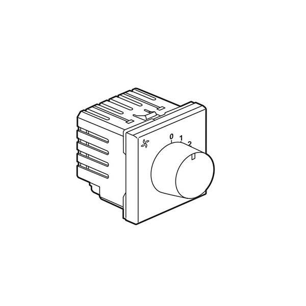 LEGRAND - Fan Controler Arteor, 100W, Square, 2 Modules, White