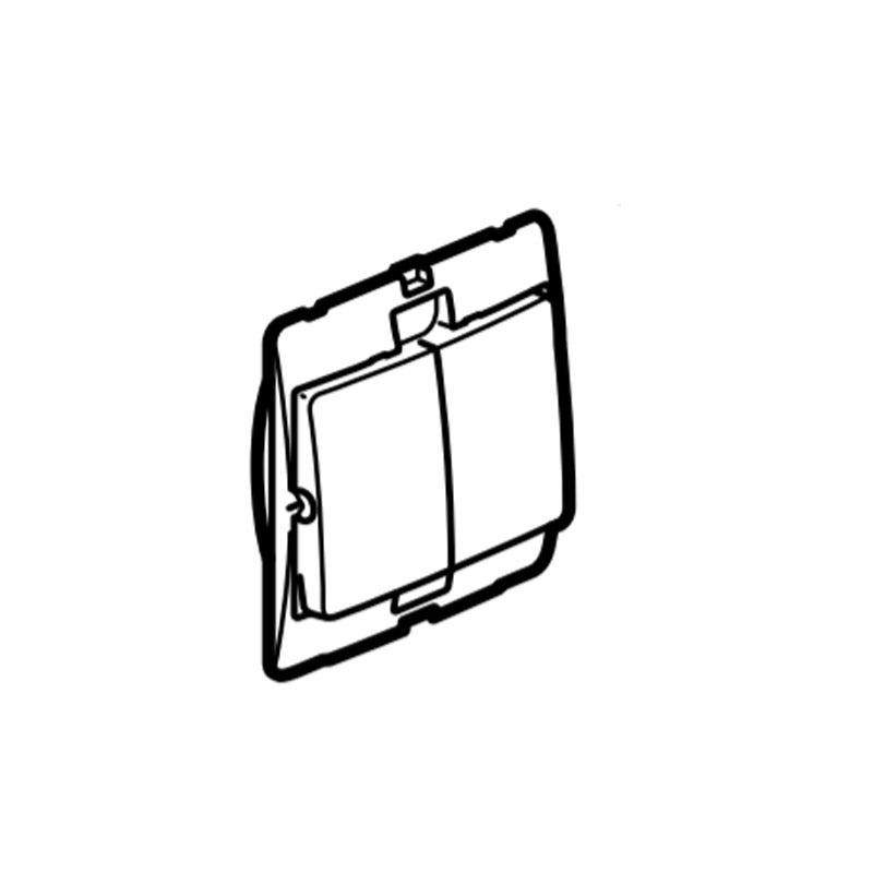 DISCONTINUED LEGRAND - Single Pole Switch Mallia, 2 Gang, 2-Way, 10 AX 250 V~ 