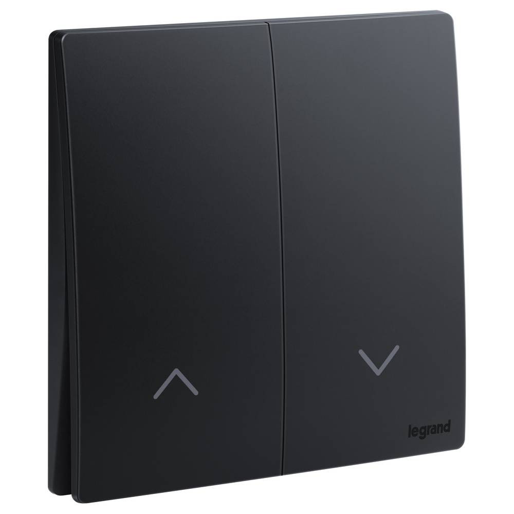 Legrand - Financially Authorized Curtain Switch - Black