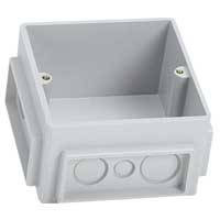 Plastic mounting boxes (3 units) for installation in concrete floors