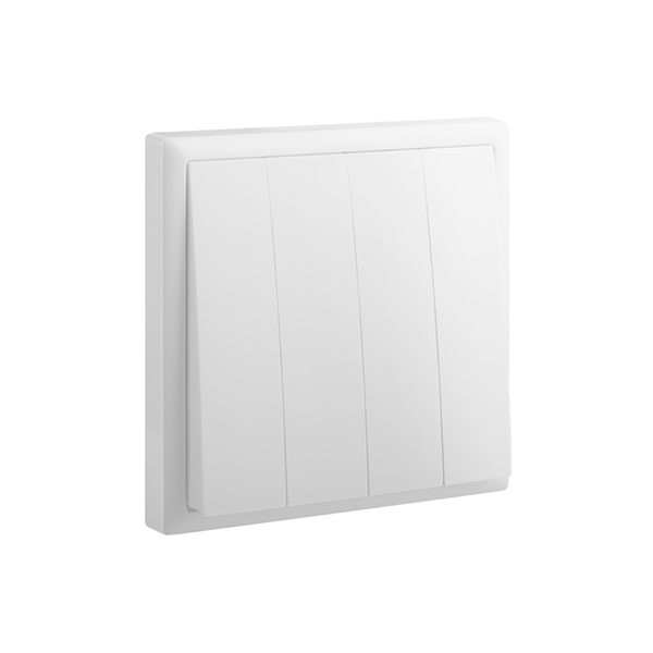 LEGRAND - Single Pole Switch Eloe, 4 Gang, 2 Way, 16AX, 250V, White