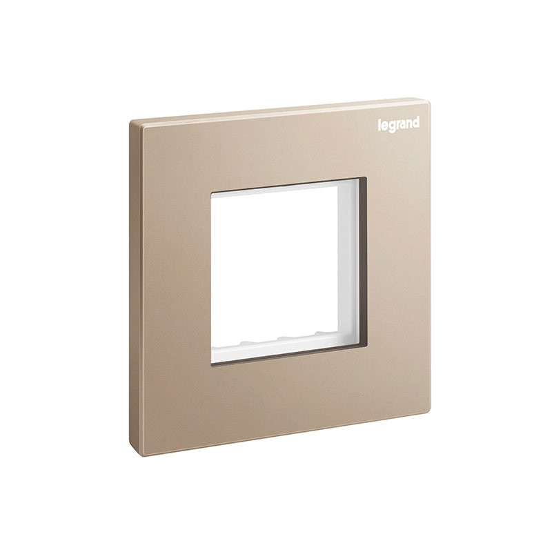 LEGRAND - Arteor Mechanisms Adapter Galion, 1 Gang, 2 Modules, Rose Gold